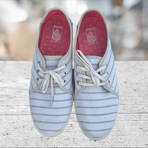 Vans Women's Tazie Oatmeal/Antique White Surf Sliders Size 10.5 - Picture 3 of 15